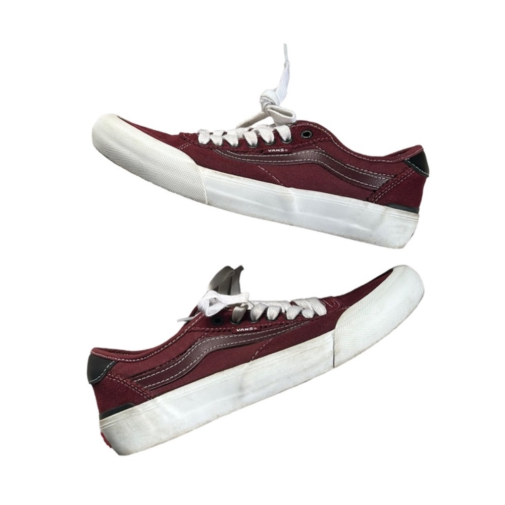 Vans Chima Ferguson Burgundy Suede Pro 2 Ultra Cush 3D Skater Shoe Size 8.5M/10W